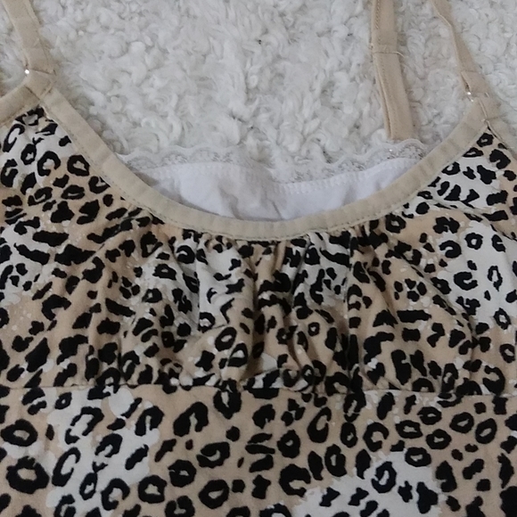 Energie Leopard Spaghetti Shirt Size M - Picture 3 of 9